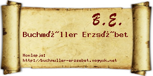 Buchmüller Erzsébet névjegykártya