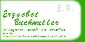 erzsebet buchmuller business card